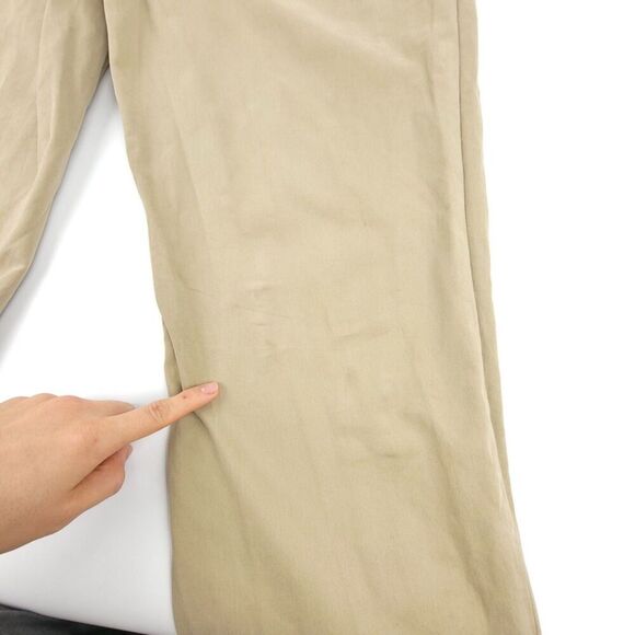 VINTAGE Polo Ralph Lauren 90s Tailored Pleated Cuffed Chino Pant 34 Old Money - Picture 7 of 8